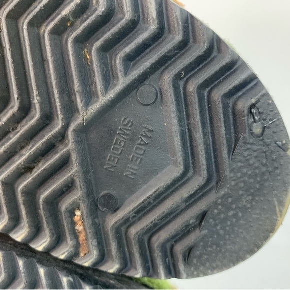 Cape Clogs Womens Mules Shoes Green Wool Slip On Floral Embroidered Round Toe 37 - Picture 12 of 13